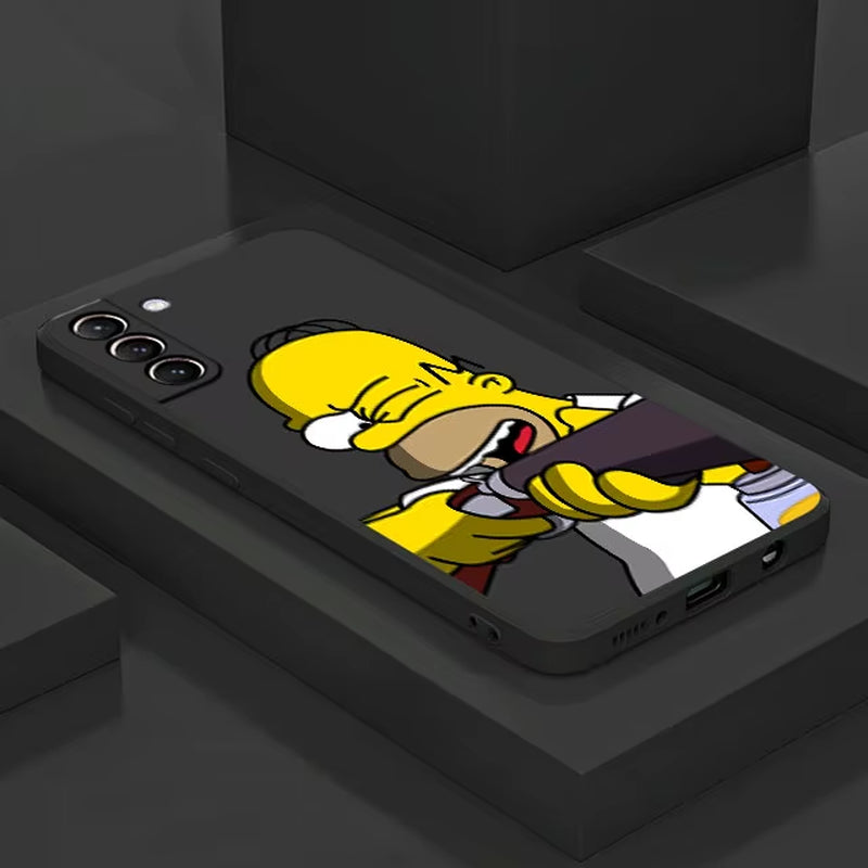 Homer Jay the Simpsons Cool Case for  Galaxy S23 Ultra S20 S9 S24 plus Note 10 20 S10E S22 S8 S21 FE Phone Cover Fundas