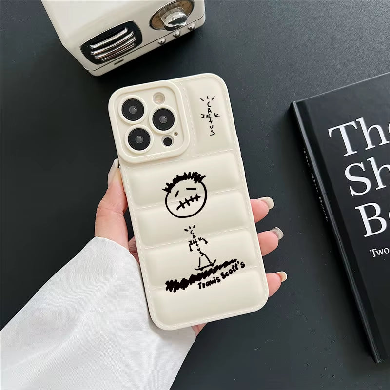 Fashion Hip Hop Travis Cactusjack Skateboard Phone Case for Iphone 15 12 14 11 Pro Max X XS Luxury down Jackets Soft Back Cover