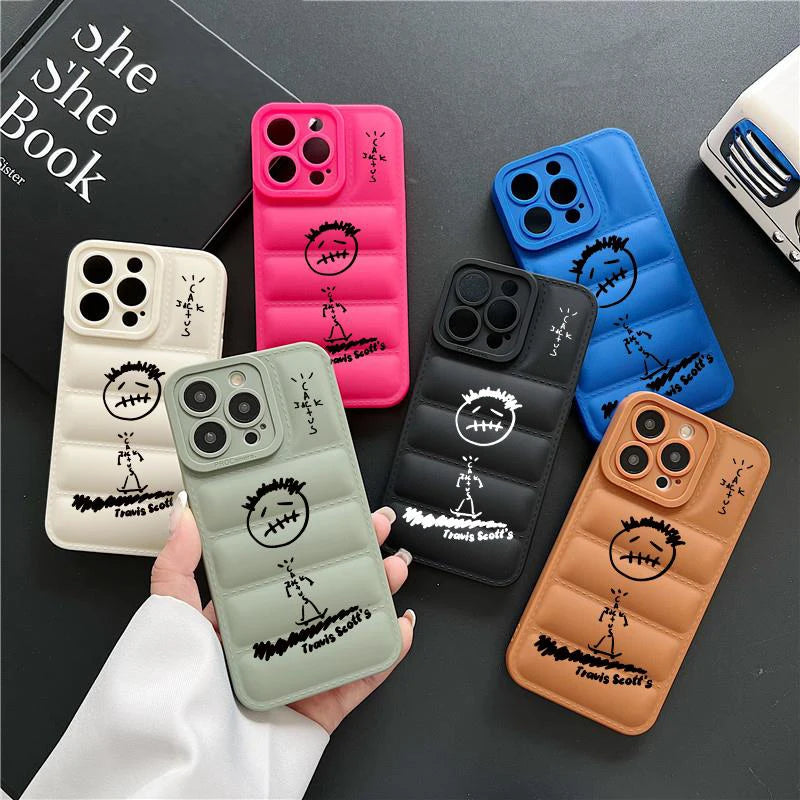 Fashion Hip Hop Travis Cactusjack Skateboard Phone Case for Iphone 15 12 14 11 Pro Max X XS Luxury down Jackets Soft Back Cover