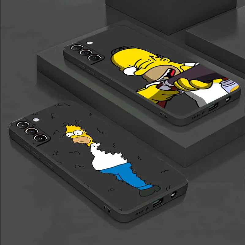 Homer Jay the Simpsons Cool Case for  Galaxy S23 Ultra S20 S9 S24 plus Note 10 20 S10E S22 S8 S21 FE Phone Cover Fundas